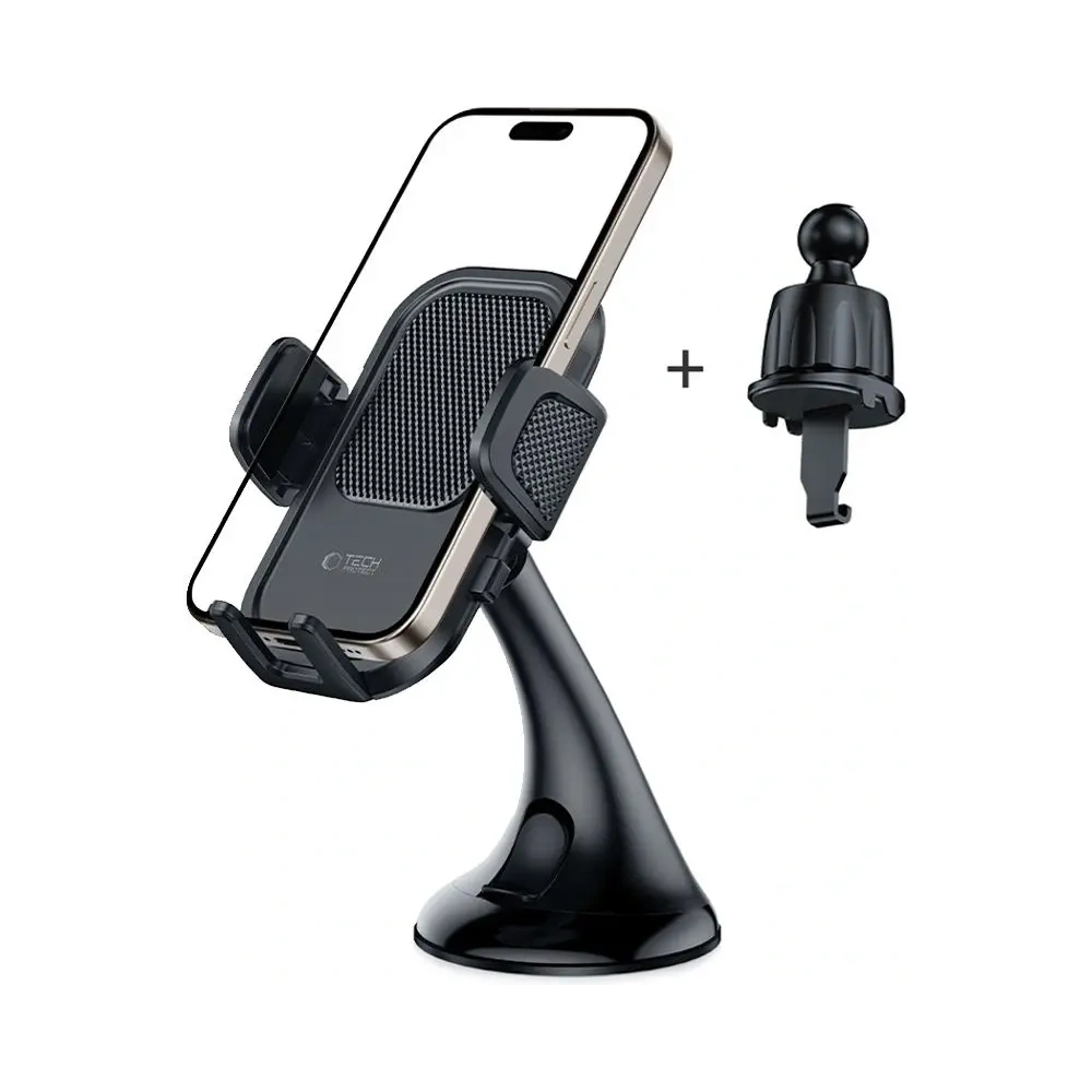 Hurtownia GSM - Uchwyt samochodowy na kokpit / do kratki Tech-Protect V8 Universal Dashboard & Vent Car Mount Black - THP3609 - {ean13} - Hurt