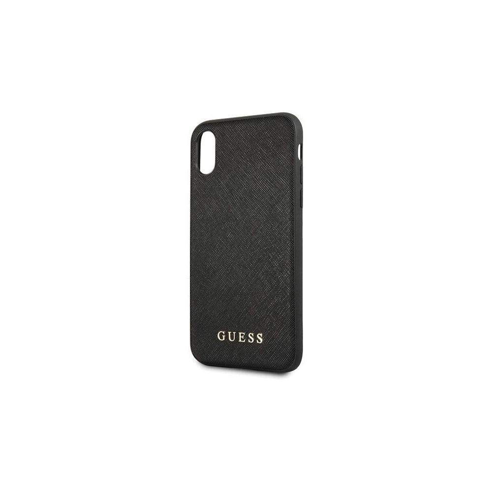 Hurtownia GSM - Etui Guess GUHCI61SLSABK Apple iPhone XR schwarz/black hard case Saffiano Silicone - GUE410BLK - {ean13} - Hurt