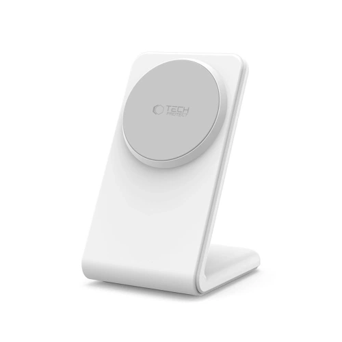 Ładowarka bezprzewodowa Tech-Protect QI15W-A38 Magnetic MagSafe Wireless Charger White