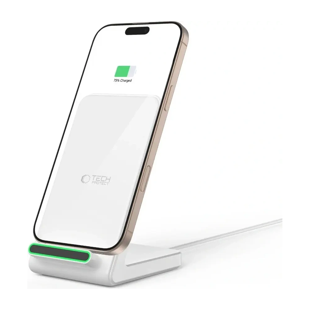 Hurtownia GSM - Tech-Protect QI15W-A40 Vezeték nélküli töltő Fehér - THP3612 - {ean13} - Hurt