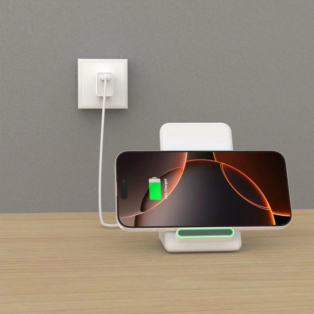 Hurtownia GSM - Bezdrátová nabíječka Tech-Protect QI15W-A40 Wireless Charger White - THP3612 - {ean13} - Hurt