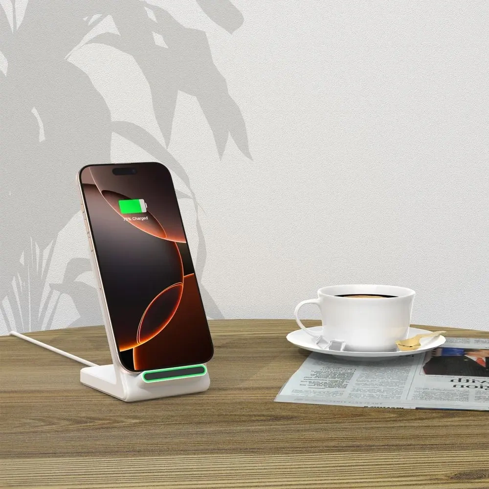 Hurtownia GSM - Bezdrátová nabíječka Tech-Protect QI15W-A40 Wireless Charger White - THP3612 - {ean13} - Hurt