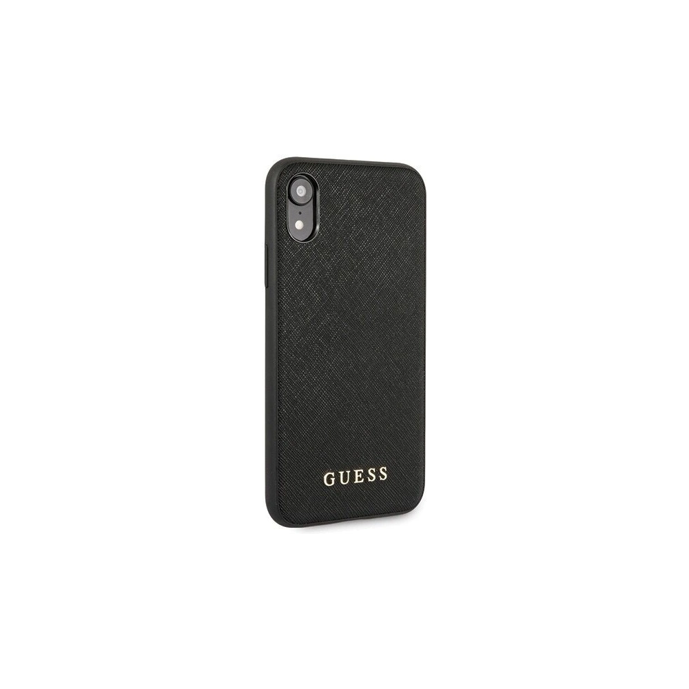 Hurtownia GSM - Etui Guess GUHCI61SLSABK Apple iPhone XR schwarz/black hard case Saffiano Silicone - GUE410BLK - {ean13} - Hurt