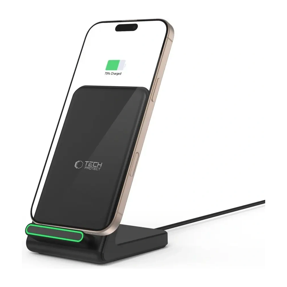 Hurtownia GSM - Tech-Protect QI15W-A40 Vezeték nélküli töltő Fekete - THP3613 - {ean13} - Hurt