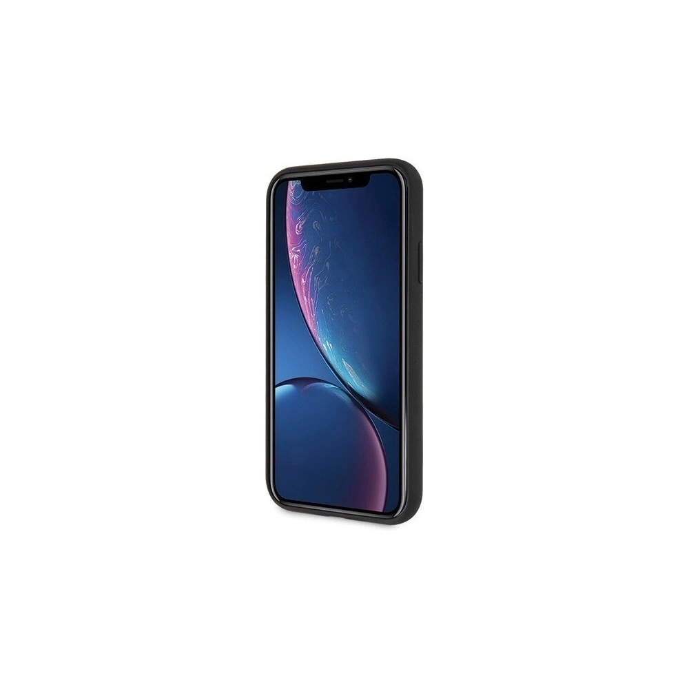 Hurtownia GSM - Etui Guess GUHCI61SLSABK Apple iPhone XR czarny/black hard case Saffiano Silicone - GUE410BLK - {ean13} - Hurt