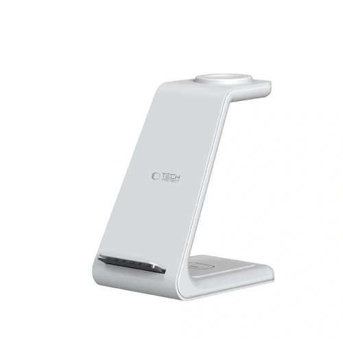 Ładowarka bezprzewodowa Tech-Protect QI15W-A36 3in1 Wireless Charger For Apple White