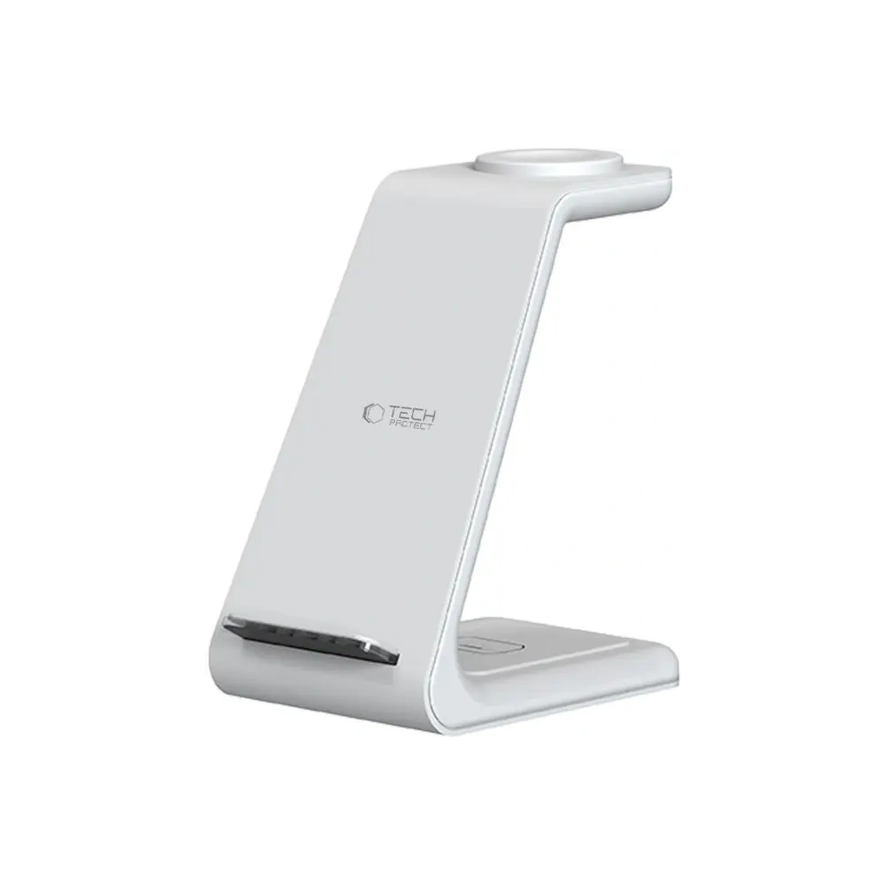Hurtownia GSM - Tech-Protect QI15W-A36 3in1 Vezeték nélküli Töltő Apple számára Fehér - THP3615 - {ean13} - Hurt