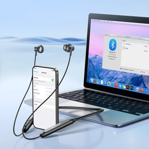 Bezprzewodowe słuchawki douszne na pałąku Joyroom JR-D8 Bluetooth 5.4 czarne