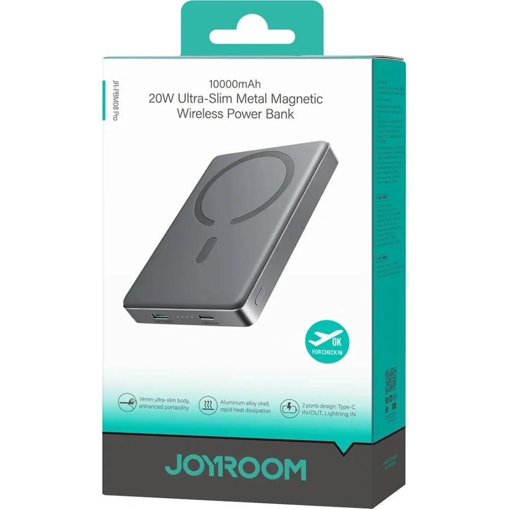 Wholesale Joyroom JR-PBM08 Pro powerbank 10000mAh 20W grey - JYR1107 - {ean13} - Hurt