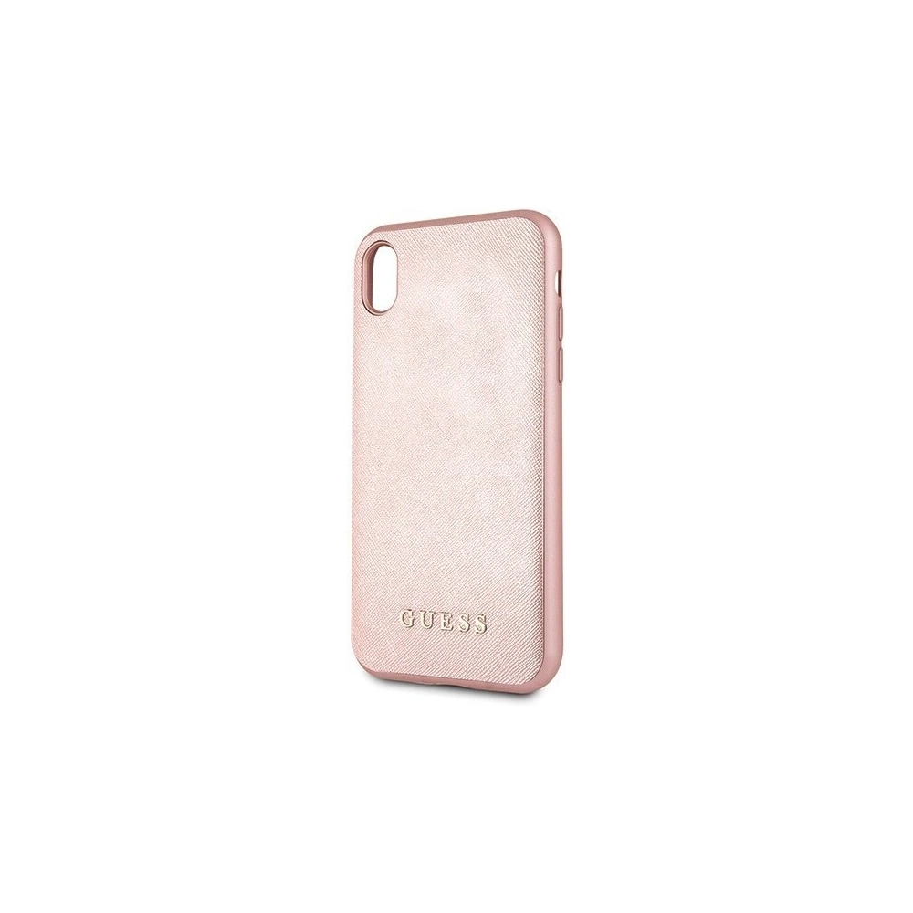 Hurtownia GSM - Etui Guess GUHCI61SLSAPI Apple iPhone XR różowy/pink hard case Saffiano Silicone - GUE411PNK - {ean13} - Hurt