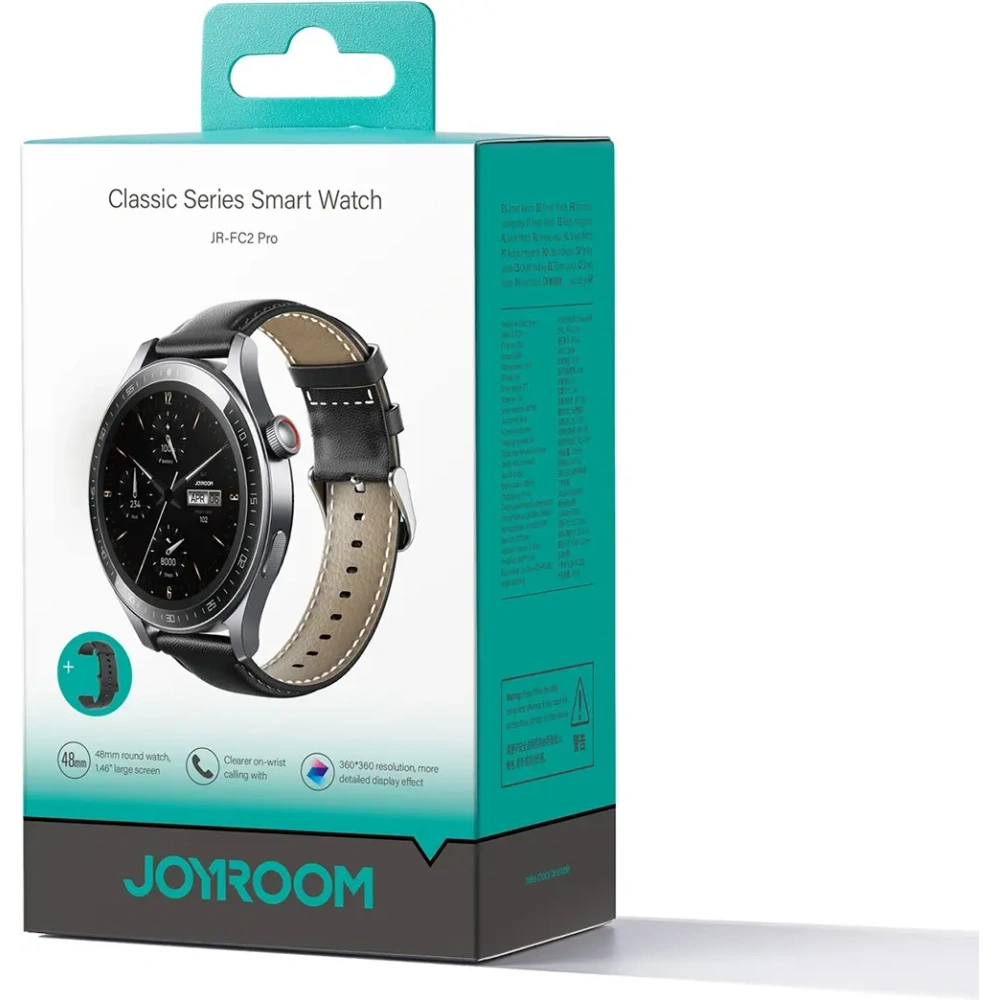 Hurtownia GSM - Joyroom Classic Series JR-FC2 Pro Smartwatch mit Anrufbeantwortungsfunktion in Dunkelgrau - JYR1110 - {ean13} - Hurt