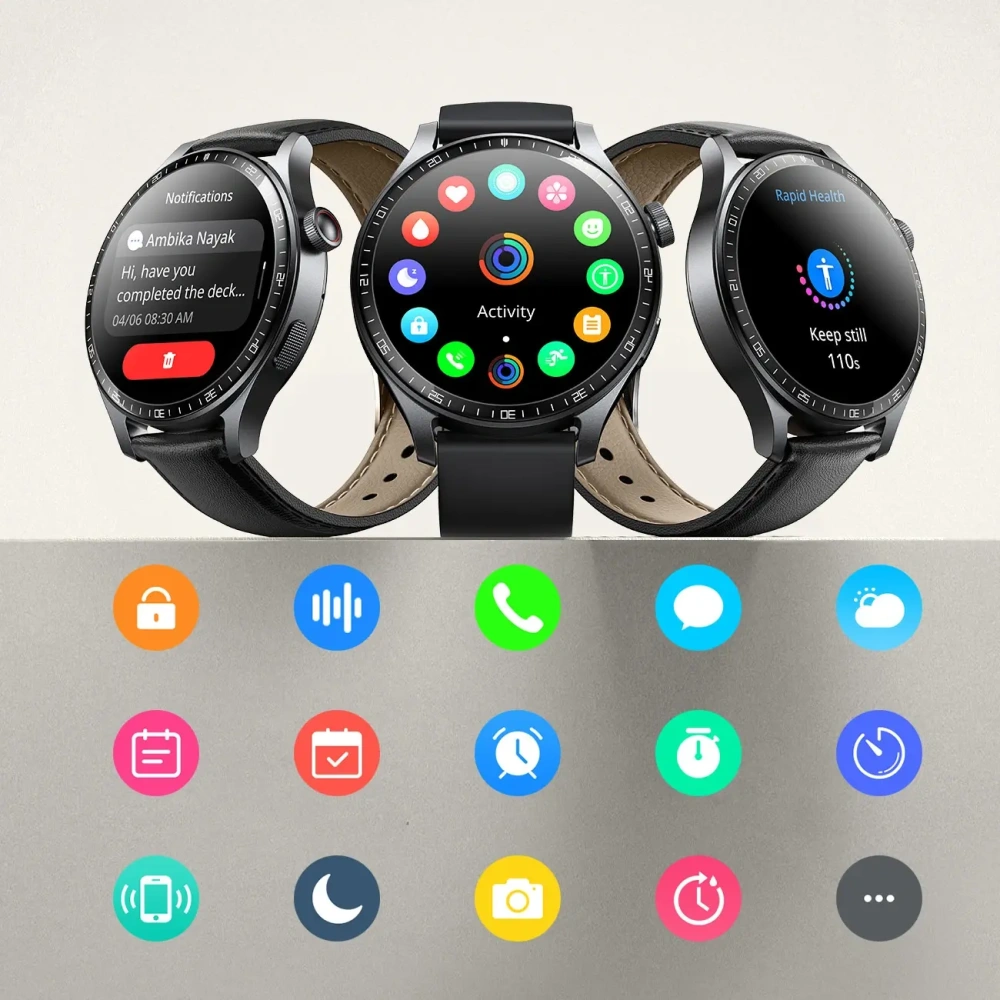 Hurtownia GSM - Joyroom Classic Series JR-FC2 Pro Smartwatch mit Anrufbeantwortungsfunktion in Dunkelgrau - JYR1110 - {ean13} - Hurt