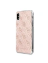 Wholesale Guess GUHCI65PCU4GLPI iPhone Xs Max pink hard case 4G Glitter - GUE412PNK - {ean13} - Hurt