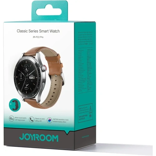 Smartwatch Joyroom Classic Series JR-FC2 Pro z funkcją odbierania połączeń srebrny