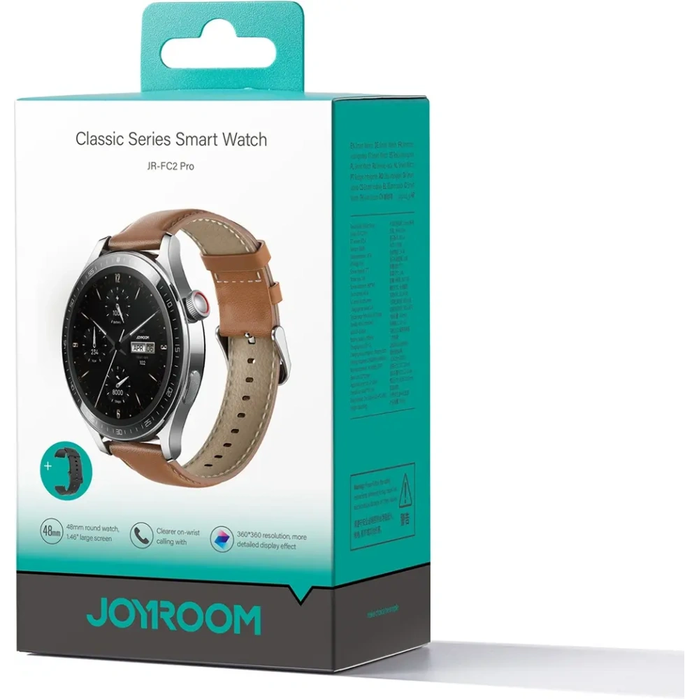 Hurtownia GSM - Smartwatch Joyroom Classic Series JR-FC2 Pro z funkcją odbierania połączeń srebrny - JYR1111 - {ean13} - Hurt