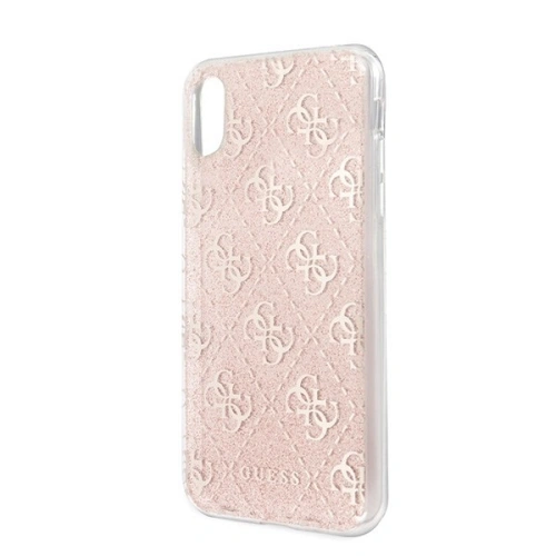 Etui Guess GUHCI65PCU4GLPI Apple iPhone XS Max różowy/pink hard case 4G Glitter