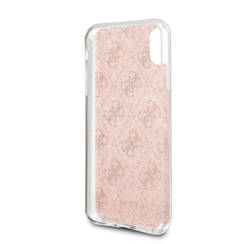 Etui Guess GUHCI65PCU4GLPI Apple iPhone XS Max różowy/pink hard case 4G Glitter