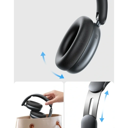 Bezprzewodowe słuchawki nauszne Joyroom J-Head Series JR-JH1 ANC Bluetooth 5.4 czarne