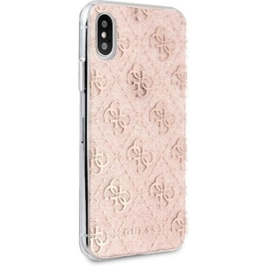 Hurtownia GSM - Etui Guess GUHCI65PCU4GLPI Apple iPhone XS Max rosa/pink hartschale 4G Glitter - GUE412PNK - {ean13} - Hurt