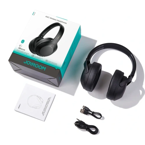 Bezprzewodowe słuchawki nauszne Joyroom J-Head Series JR-JH2 ANC Bluetooth 5.4 czarne