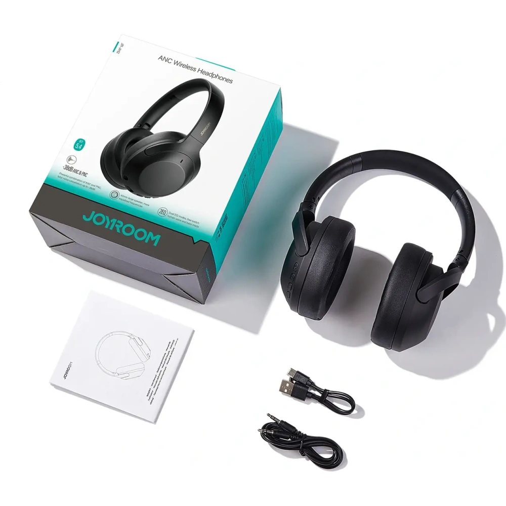 Hurtownia GSM - Joyroom J-Head Sorozat JR-JH2 ANC Bluetooth 5.4 vezeték nélküli fülhallgató fekete - JYR1113 - {ean13} - Hurt