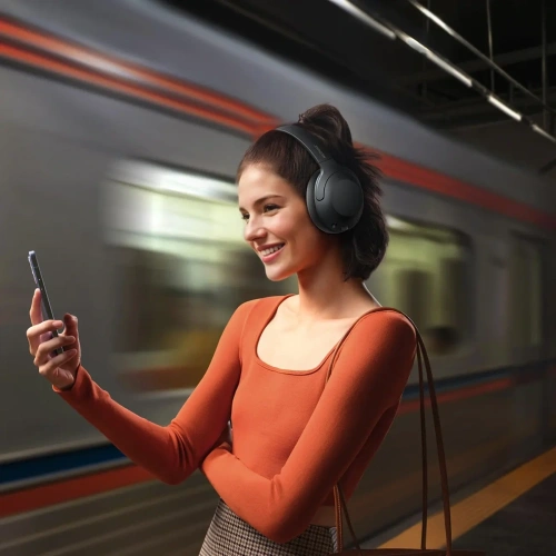 Bezprzewodowe słuchawki nauszne Joyroom J-Head Series JR-JH2 ANC Bluetooth 5.4 czarne