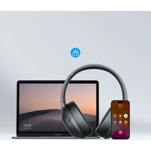 Bezprzewodowe słuchawki nauszne Joyroom J-Head Series JR-JH2 ANC Bluetooth 5.4 czarne