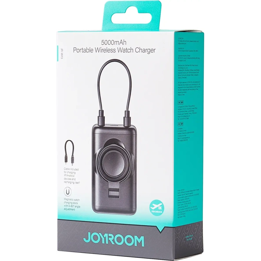 Hurtownia GSM - Joyroom JR-W13 powerbank pentru ceasuri inteligente 5000mAh negru - JYR1116 - {ean13} - Hurt