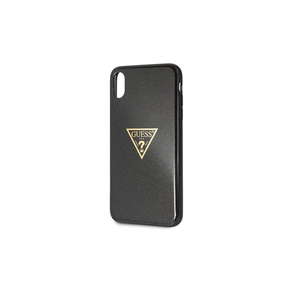 Hurtownia GSM - Etui Guess GUHCI65SGTLBK Apple iPhone XS Max czarny/black hard case Glitter Triangle - GUE413BLK - {ean13} - Hurt