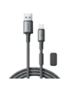 Joyroom S-A50 Korlátlan Sorozat 3A USB-A / Lightning kábel mágneses rendezővel 1.2m szürke
