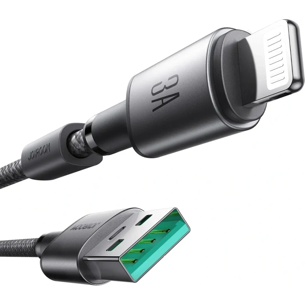 Hurtownia GSM - Joyroom S-A50 Seria Unlimited cablu USB-A / Lightning 3A cu organizator magnetic 1.2m gri - JYR1119 - {ean13} - Hurt