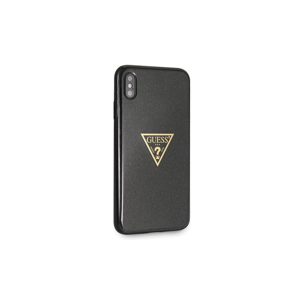Hurtownia GSM - Etui Guess GUHCI65SGTLBK Apple iPhone XS Max czarny/black hard case Glitter Triangle - GUE413BLK - {ean13} - Hurt