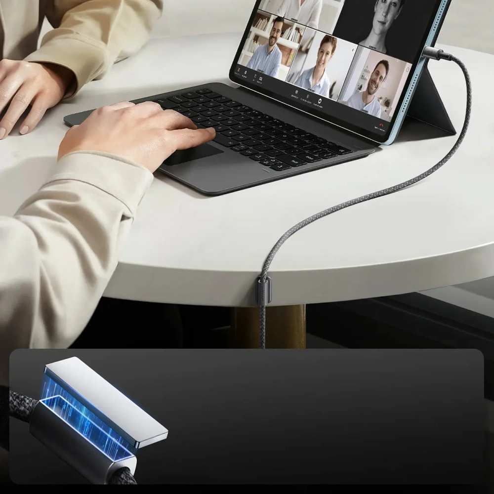 Hurtownia GSM - Joyroom S-A50 Unlimited Series 3A USB-A / USB-C kábel mágneses rendezővel 1.2m szürke - JYR1120 - {ean13} - Hurt