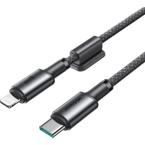 Kabel Joyroom S-A50 Unlimited Series 60W USB-C / Lightning z organizerem magnetycznym 1.2m szary