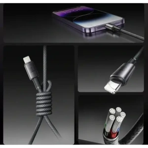 Hurtownia GSM - Joyroom S-A50 Korlátlan Sorozat 60W USB-C / Lightning kábel mágneses rendezővel 1.2m szürke - JYR1121 - {ean13} - Hurt