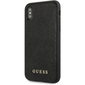 Hurtownia GSM - Etui Guess GUHCI65SLSABK Apple iPhone XS Max schwarz/schwarz Hartschale Saffiano Silikon - GUE414BLK - {ean13} - Hurt