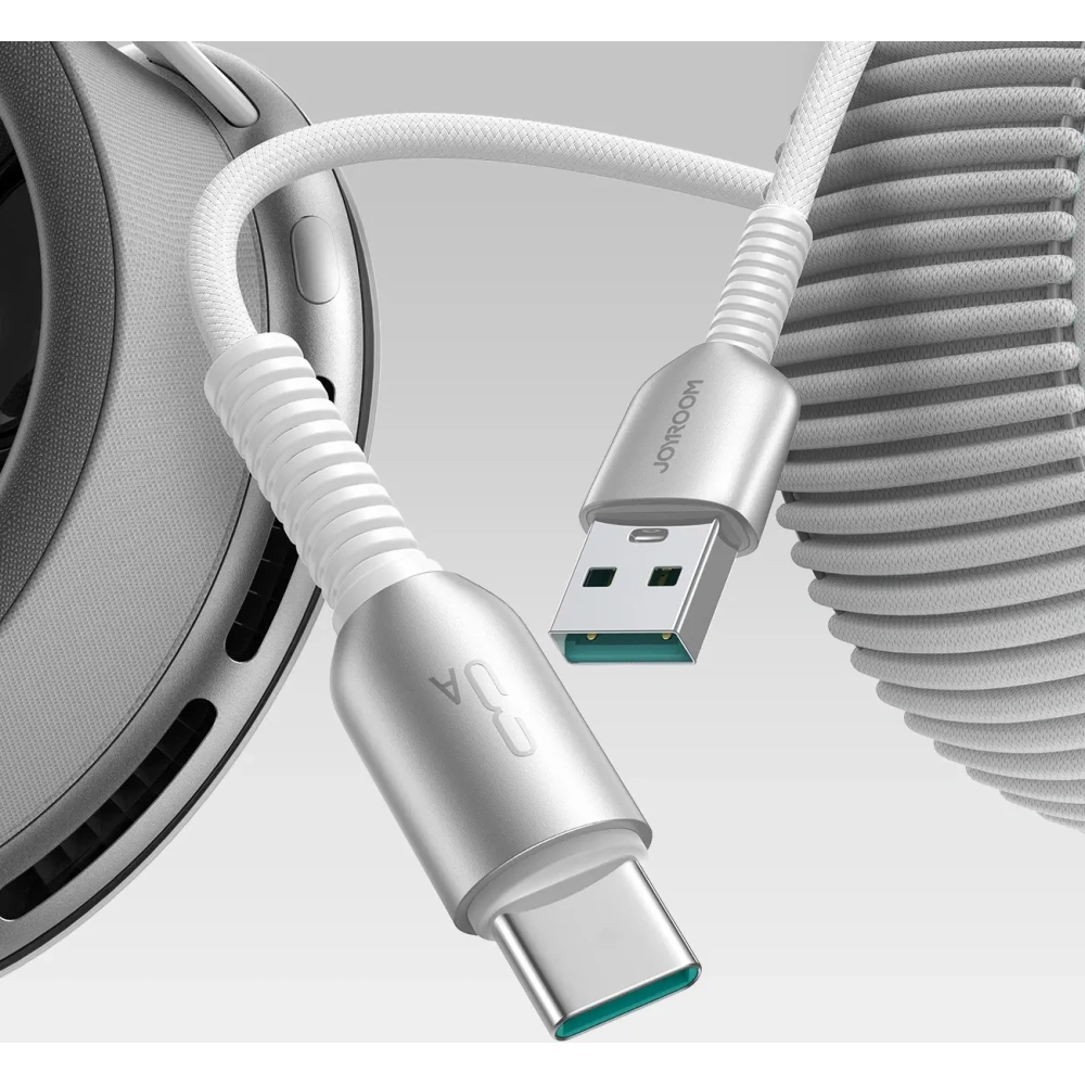Hurtownia GSM - Joyroom S-A51 Csúcsminőségű Sorozat 3A USB-A / USB-C kábel 1.2m szürke - JYR1124 - {ean13} - Hurt