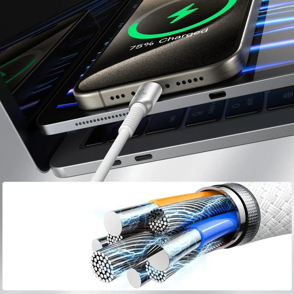 Hurtownia GSM - Joyroom S-A51 Cutting-Edge-Serie 30W USB-C / Lightning-Kabel 1.2m grau - JYR1125 - {ean13} - Hurt