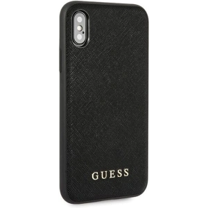 Hurtownia GSM - Etui Guess GUHCI65SLSABK Apple iPhone XS Max schwarz/schwarz Hartschale Saffiano Silikon - GUE414BLK - {ean13} - Hurt