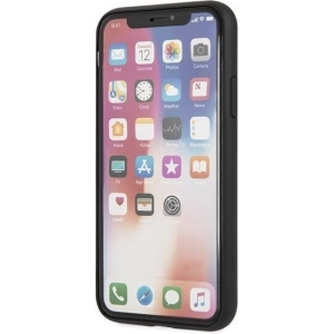 Hurtownia GSM - Etui Guess GUHCI65SLSABK Apple iPhone XS Max schwarz/schwarz Hartschale Saffiano Silikon - GUE414BLK - {ean13} - Hurt