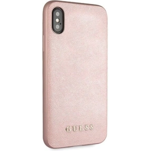 Hurtownia GSM - Etui Guess GUHCI65SLSAPI Apple iPhone XS Max rosa/pink Hartschale Saffiano Silikon - GUE415PNK - {ean13} - Hurt