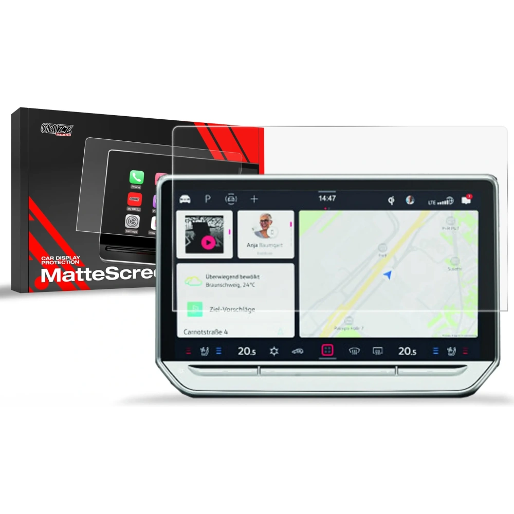 Hurtownia GSM - Matte GrizzGlass Autódisplay Védelem Volkswagen VW Crafter 10" 2024 - GRZ12220 - {ean13} - Hurt
