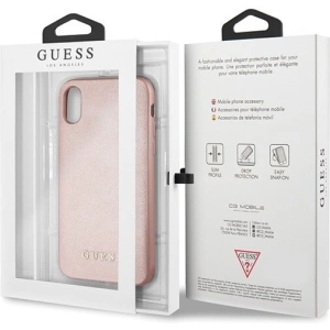 Hurtownia GSM - Etui Guess GUHCI65SLSAPI Apple iPhone XS Max rosa/pink Hartschale Saffiano Silikon - GUE415PNK - {ean13} - Hurt