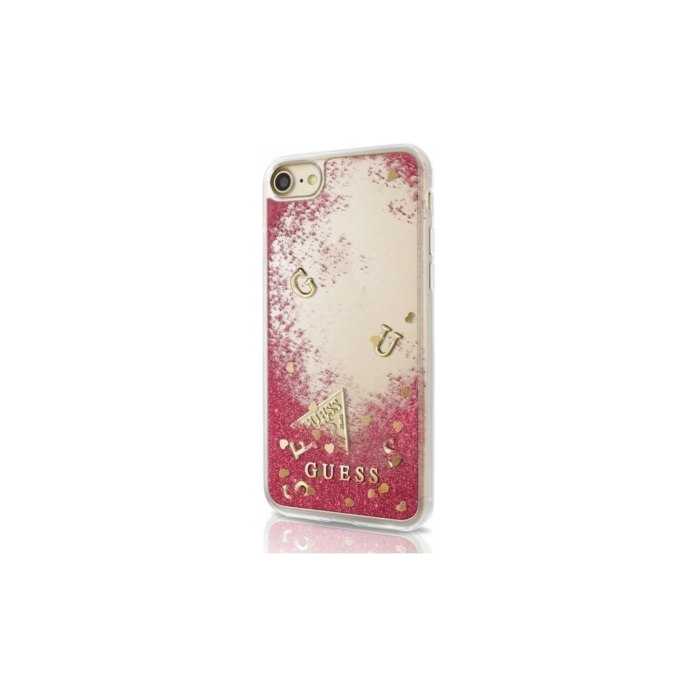 Hurtownia GSM - Etui Guess GUHCI8GLUFLRA Apple iPhone SE 2022/SE 2020/8/7 raspberry hard case Glitter Liquid - GUE416RASP - {ean13} - Hurt