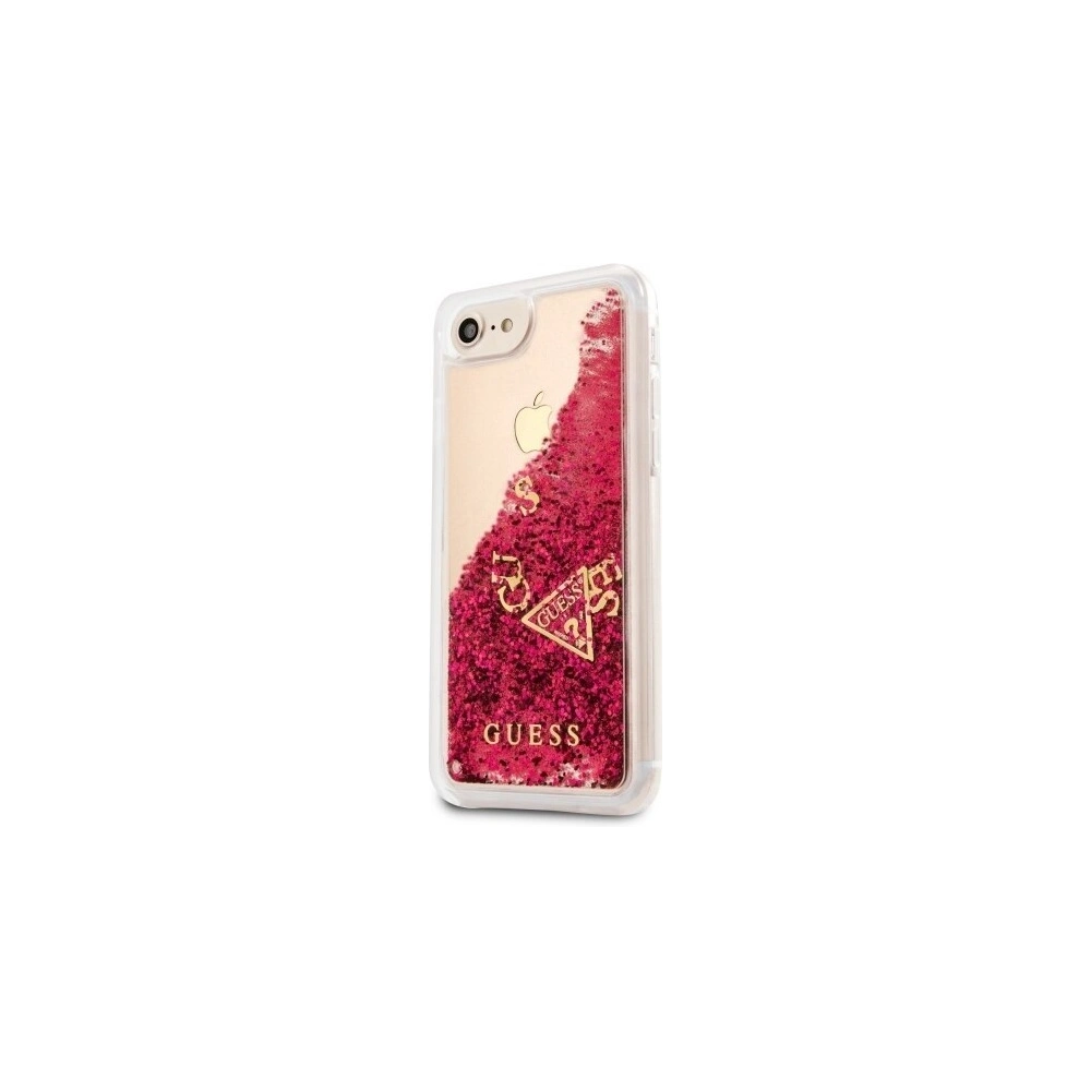 Hurtownia GSM - Etui Guess GUHCI8GLUFLRA Apple iPhone SE 2022/SE 2020/8/7 raspberry hard case Glitter Liquid - GUE416RASP - {ean13} - Hurt