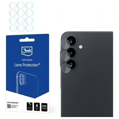 Szkło hybrydowe na obiektyw aparatu 3MK Lens Protection Samsung Galaxy A16 [4 PACK]