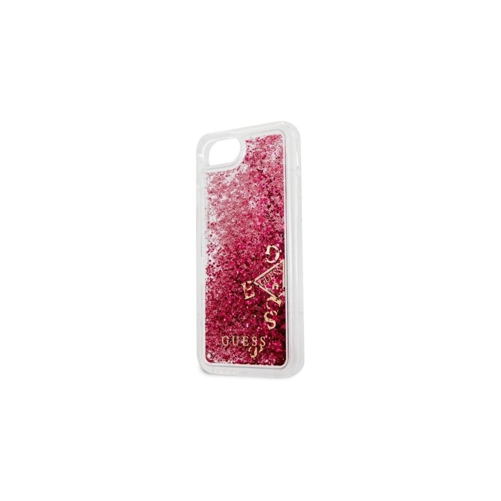 Hurtownia GSM - Etui Guess GUHCI8GLUFLRA Apple iPhone SE 2022/SE 2020/8/7 raspberry hard case Glitter Liquid - GUE416RASP - {ean13} - Hurt
