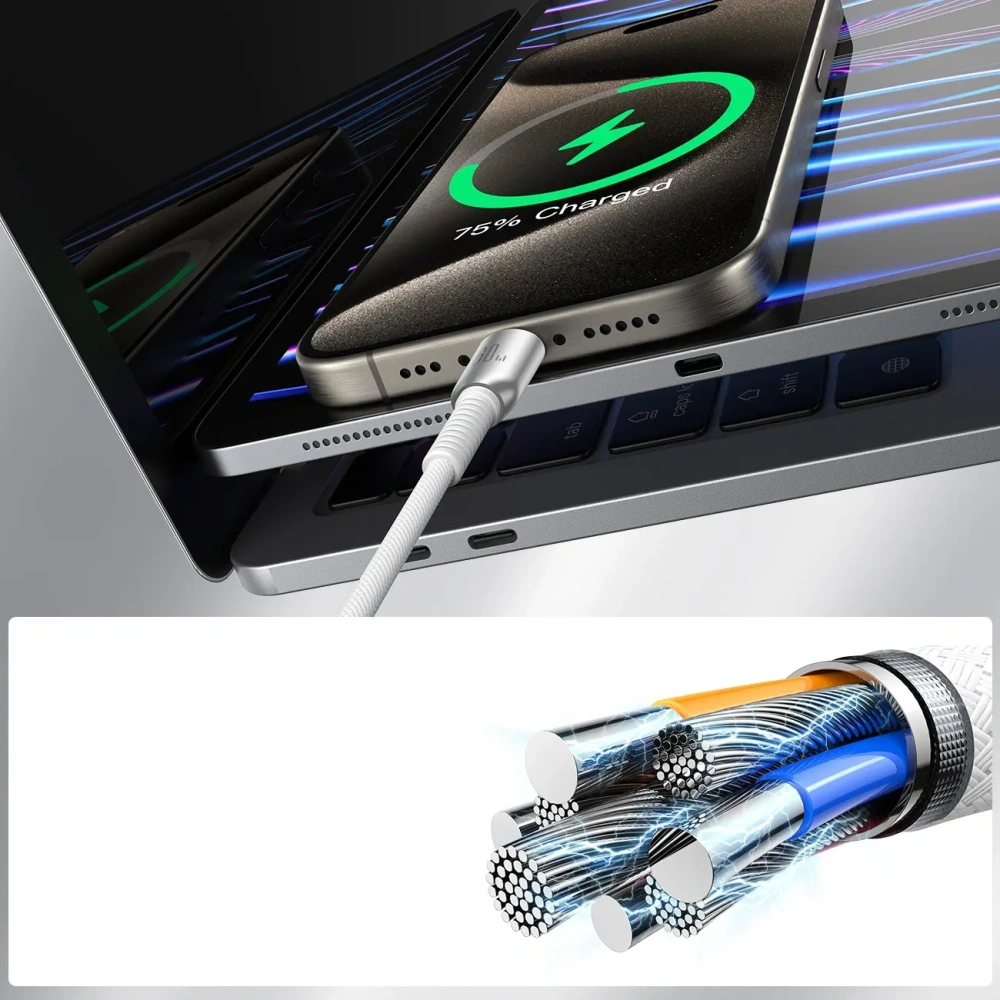 Hurtownia GSM - Joyroom S-A51 Seria de vârf 60W cablu USB-C / USB-C 1.2m gri - JYR1126 - {ean13} - Hurt
