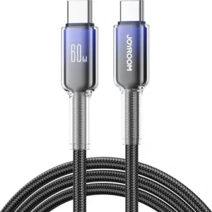 Wholesale Joyroom S-A42 Crystal-Clear Series 60W USB-C / USB-C cable 1.2m black - JYR1127 - {ean13} - Hurt