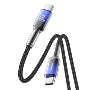 Wholesale Joyroom S-A42 Crystal-Clear Series 60W USB-C / USB-C cable 1.2m black - JYR1127 - {ean13} - Hurt